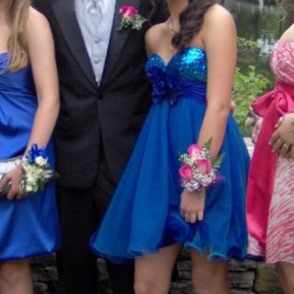 Sherri Hill Royal Blue mini dress - Picture 3 of 4